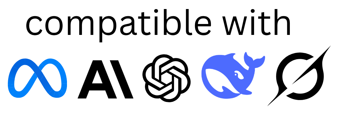 Compatible with Meta, Anthropic Claude, OpenAI ChatGPT, and other AI platforms